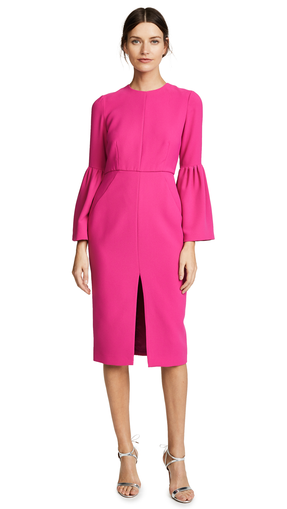 Jill Jill Stuart Bell Sleeved Dress - Bold Begonia Pink